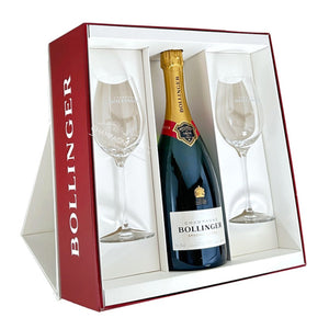 Bollinger Special Cuvee Gift Set with 2 Flutes Glasses